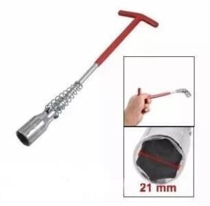 LLAVE SACA BUJIA 21 MM
