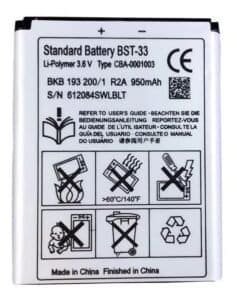 Sony Ericsson Bst-33
