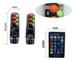 Led T10 Rgb Con Control Auto Moto Tablero Posición