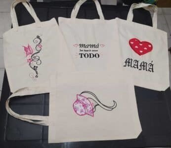 Bolsas de Tela Bordadas