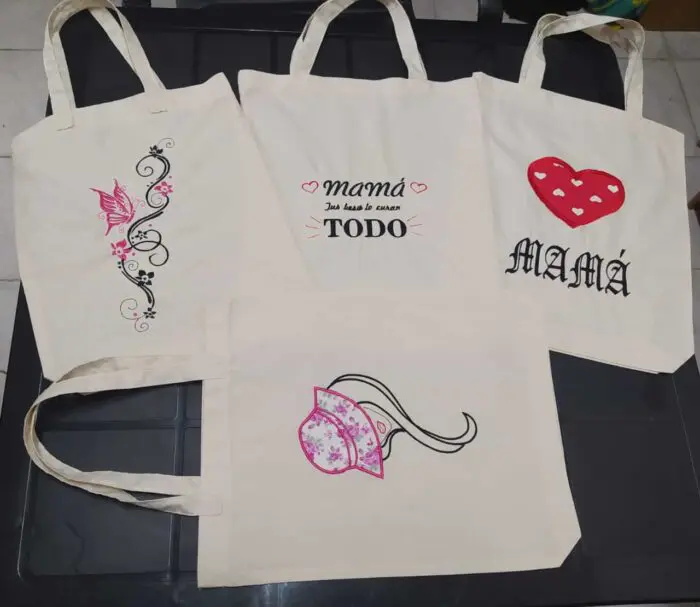 Bolsas de Tela Bordadas