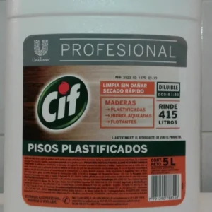 Limpiador Pisos Plastificados Cif 5 Lt