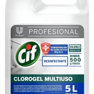 Lavandina En Gel Cif Multiuso Concentrada Bidon 5 L