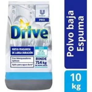 Jabon En Polvo Baja Espuma Drive 10 Kg