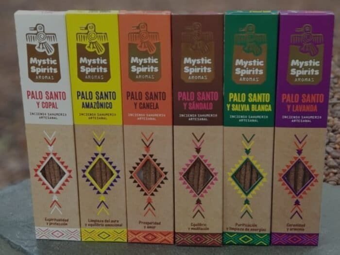 Sahumerio artesanal palo santo Mystic Spirit pack x 6 unidades