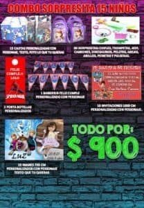 Combo sorpresitas para 15 niños