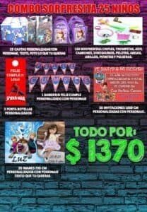 Combo sorpresitas 25 niños