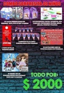 Combo sorpresitas 40 niños