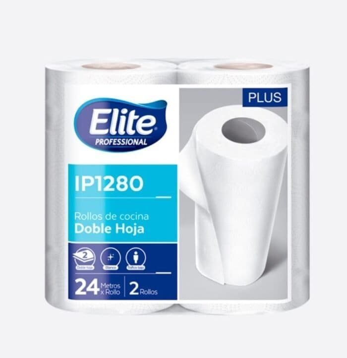 Papel De Cocina 20 Rollos (120 paños) ELITE Plus