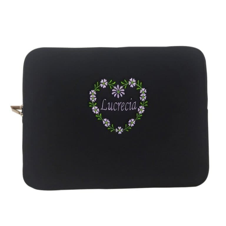 Funda Neopreno Con Nombre E Imagen Bordado Laptop De 15 "