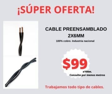 CABRE PREENSAMBLADO 2x6 mm