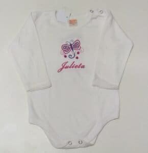 Body Bordado Personalizado Para Bebes