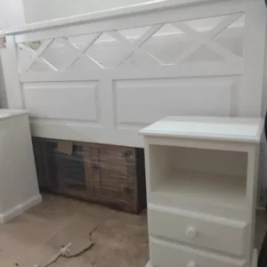 Combo Respaldo + Mesas De Luz