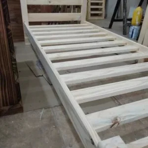 Cama De 1 Plaza En Madera Maciza