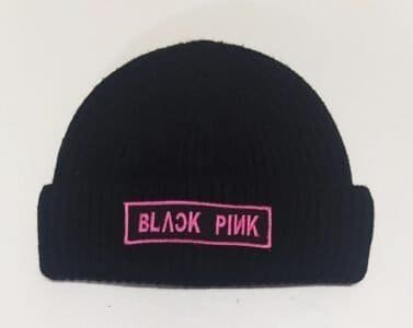 Gorro de lana tejido para dama con aplique bordado personalizado