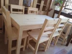 Juego De Comedor De Madera Maciza