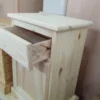 Mesa De Luz De Madera 1 Cajón Y Puerta - Imagen 3