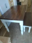Mesa Pata Torneada + Banco