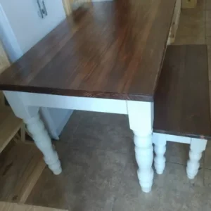 Mesa Pata Torneada + Banco