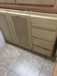 Bajo Mesada De Madera Maciza