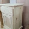 Mesa De Luz De Madera 1 Cajón Y Puerta