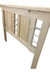 Respaldo De Madera Maciza Con Hierro