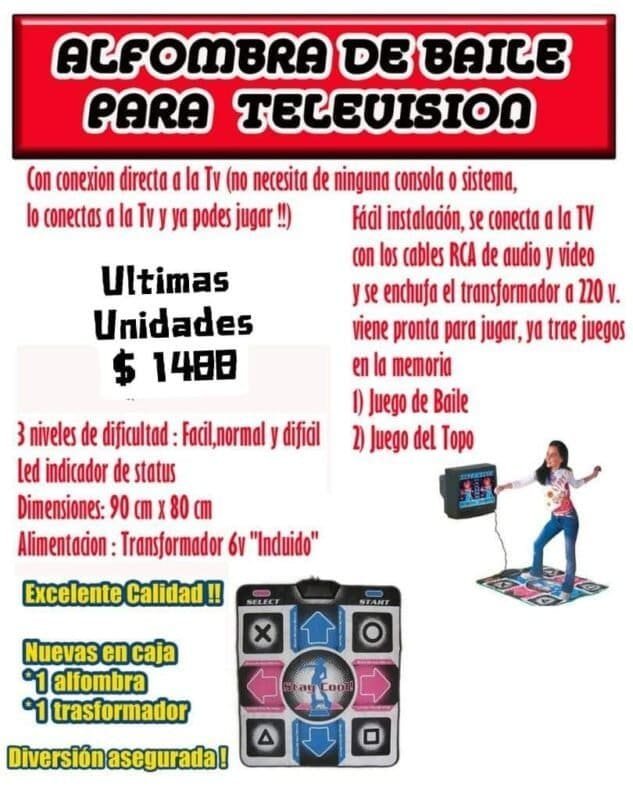 Alfombra de tv y pc