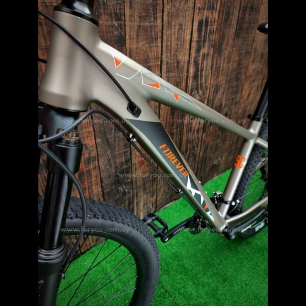 Bicicleta Montaña Rodado 29 Aluminio Forever Arizona Gris Naranja - Imagen 16