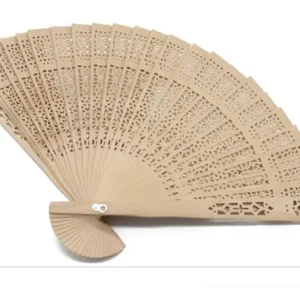 Abanico De Madera Banicos De Madera Sandalo 20cm
