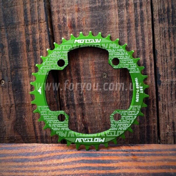 Plato Redondo Para Bicicleta Monoplato 104 BCD Simétrico - Imagen 8