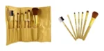 Pinceles Para Maquillaje X7 En Estuche De Cuerina