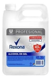 Alcohol En Gel Rexona X 5 Lts Sanitizante Mano Antibacterial