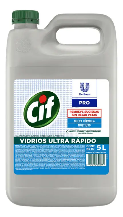 Limpiador Líquido Vidrios Y Multiuso Cif Bidon 5 L