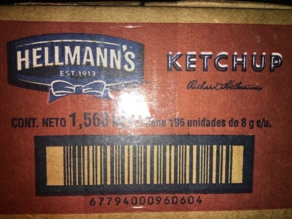 Ketchup Hellmann's 8g X 196 Porciones - Imagen 5