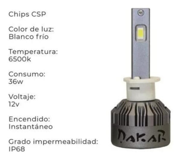 Kit Cree Led H16 Ir100 Dakar Irx Canbus Csp Alta Gama 12v - Imagen 4