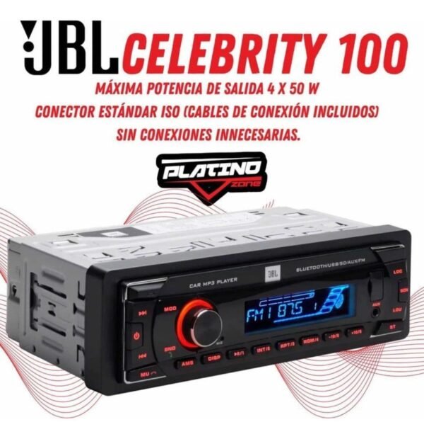 Jbl Celebrity 100 Radio 1 Din Con Bluetooth, Micrófono, Etc - Imagen 3