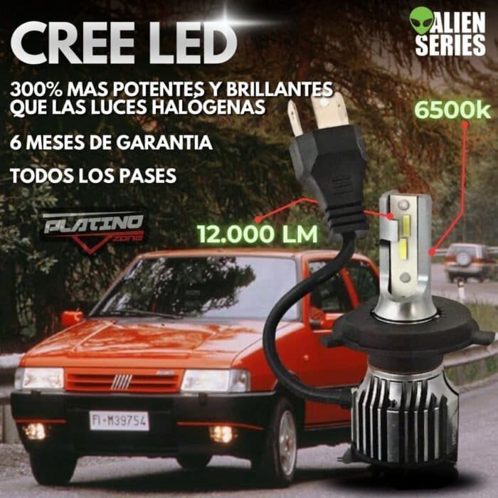 Cree Led No Xenon Auto H4 H1 H3 H7 H11 9006 9005 H27 H16