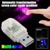 Mini Usb Rgb Luz Ambiental Para Auto / Led Audioritmico Auto - Imagen 5