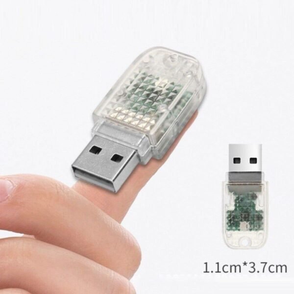 Mini Usb Rgb Luz Ambiental Para Auto / Led Audioritmico Auto - Imagen 6