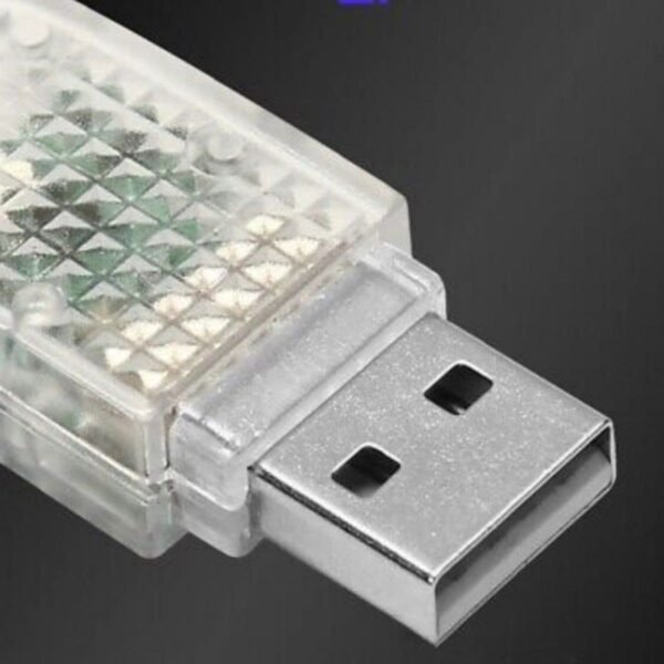 Mini Usb Rgb Luz Ambiental Para Auto / Led Audioritmico Auto - Imagen 7