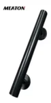 Manijon Inox Simple Negro Cuadrado C 800x40mm