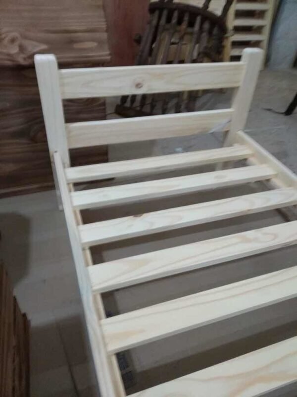 Cama De 1 Plaza En Madera Maciza - Imagen 5