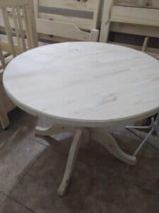 Mesa Redonda De Madera Maciza