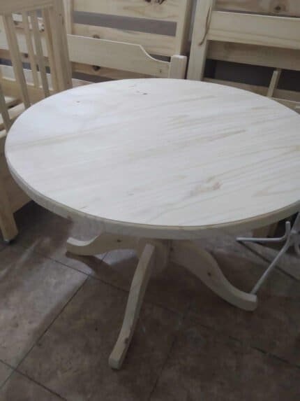 Mesa Redonda De Madera Maciza