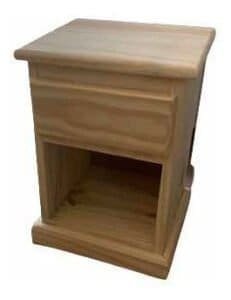 Mesa De Luz De Madera