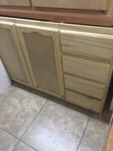 Bajo Mesada De Madera Maciza