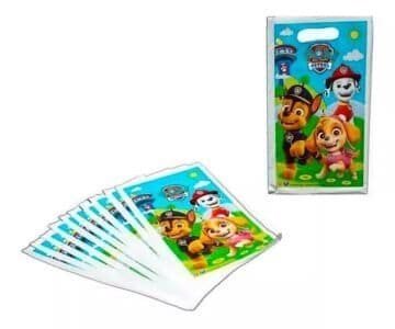 Pack 10 Bolsas Sorpresitas Paw Patrol Original Cotillón