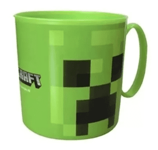 Taza Plástico Minecraft Oficial Original