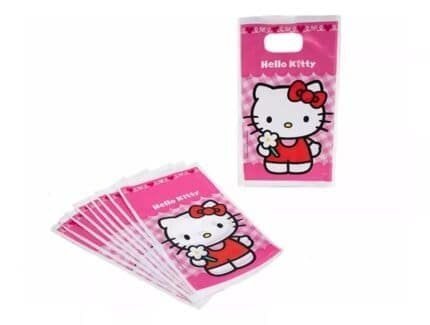 Pack 10 Bolsas Sorpresitas Hello Kitty Original Cotillón