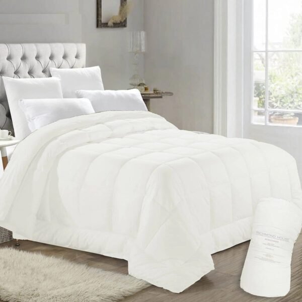 Acolchado 2 Plazas/queen/somier 240x220 Liso Richmond House - Imagen 4